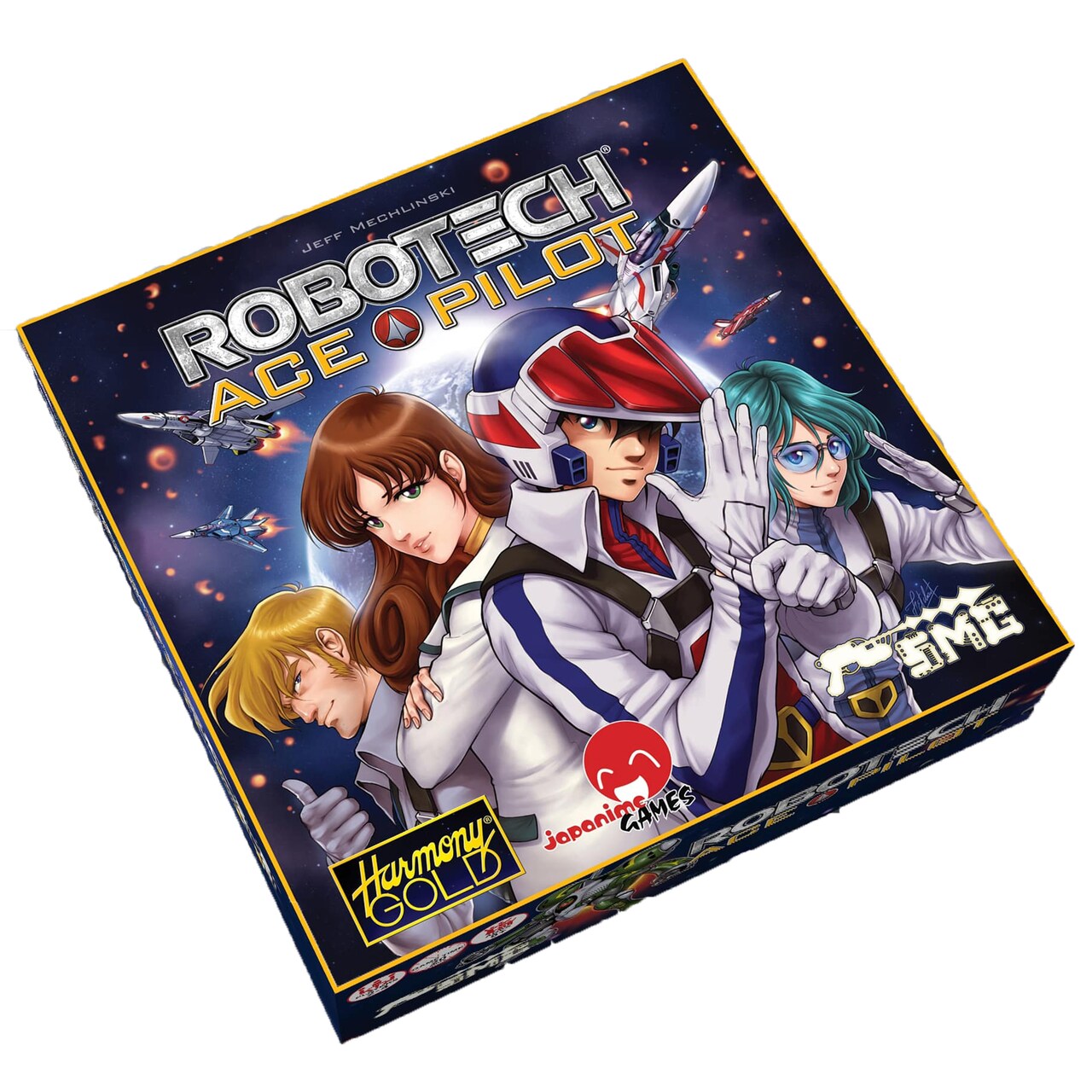 Strange Machine Games: Robotech: Ace Pilot - Dice Based Strategy Board Game, Area Control, Officially Licensed, Ages 8+, 2-4 Players, 25 Min